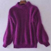 Anastasia | Women's Fluffy Knit Turtleneck Jumper