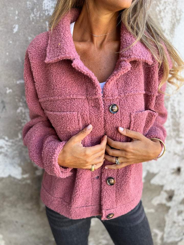 Matilda | Women's Borg Button-Up Shacket