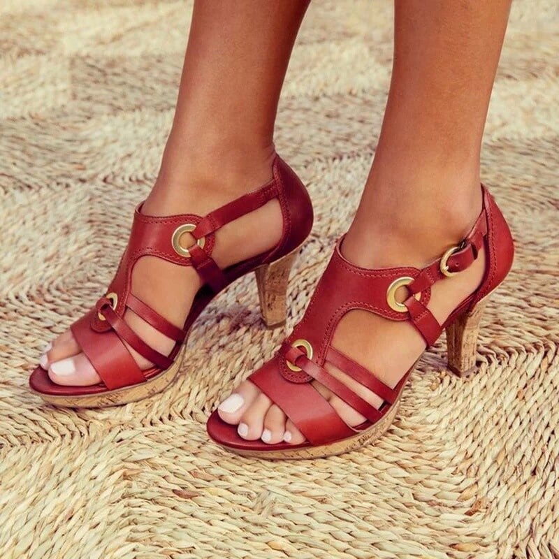 Francesca Stylish Comfort Heel Sandals