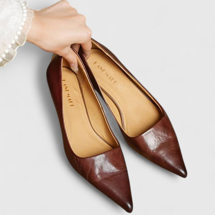 Selina | Pointed Toe Kitten Heels