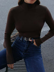 Simone | Long Sleeve Ribbed Knit Top