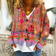 Zenita | Women's Floral Embroidered Knit Cardigan