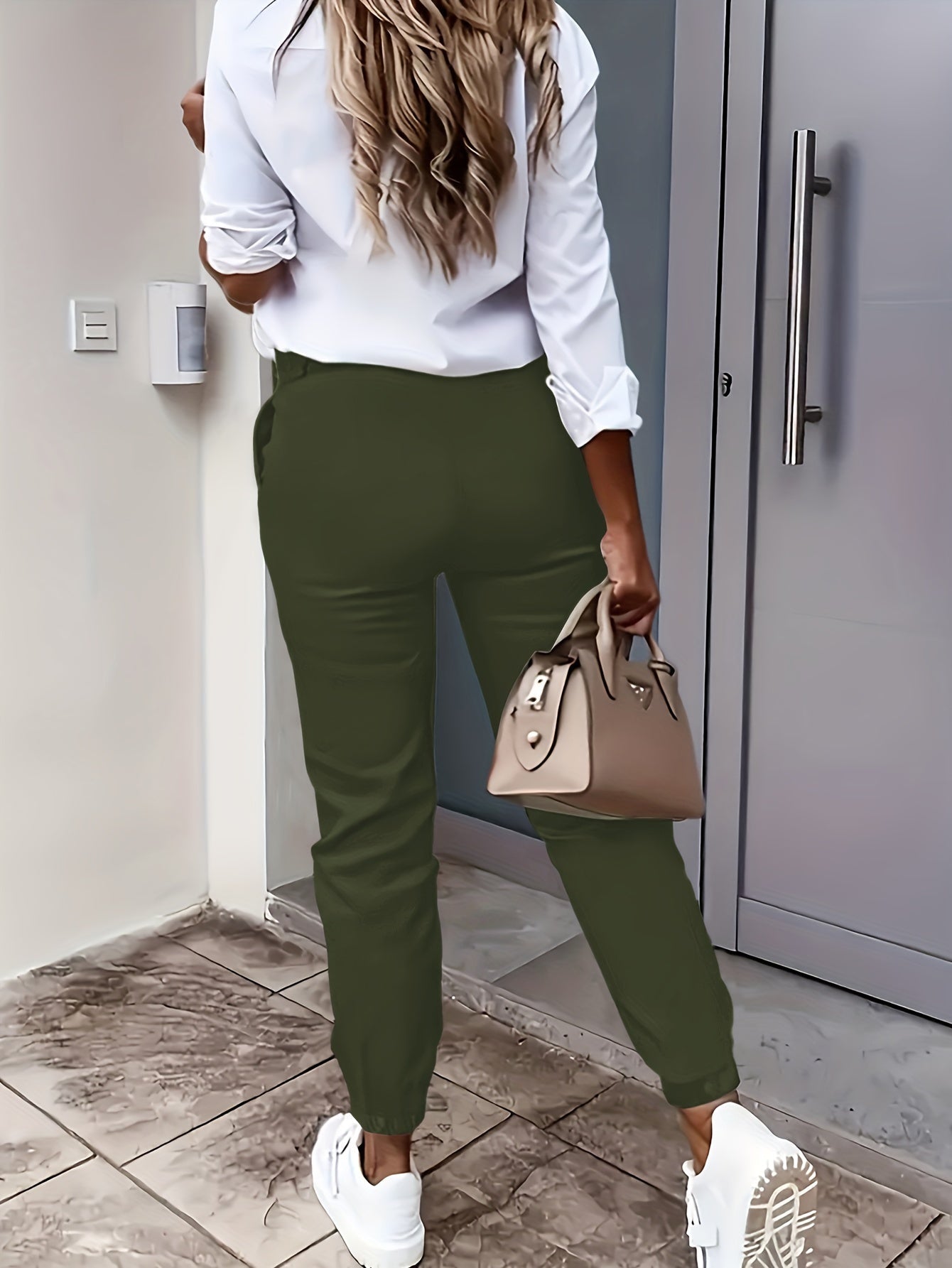 Natasha | High-Waisted Cargo Trousers