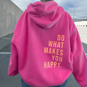 Bella | Print Slogan Oversized Hoodie