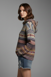 Lina | Fair Isle Print Hoodie