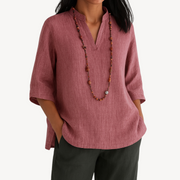 Elena | V-Neck Tunic Top