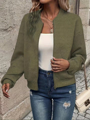 Sienna | Women's Textured Zip-Up Cardigan