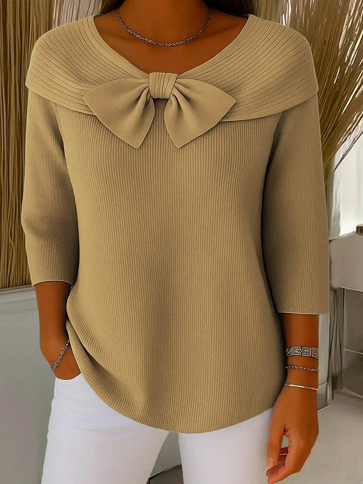 Fiorella | Bow Detail Long Sleeve Top