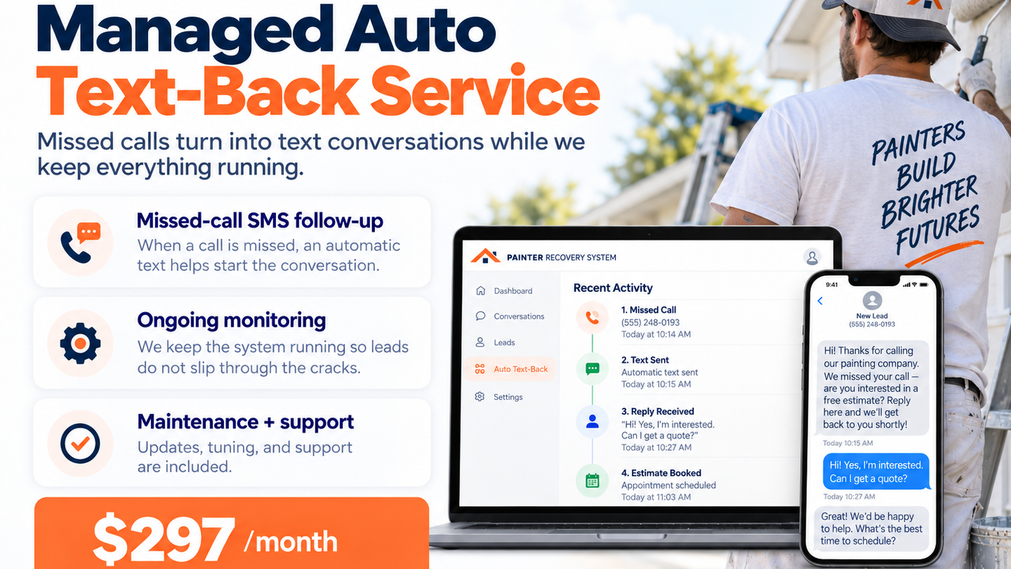 Managed Auto Text-Back Service