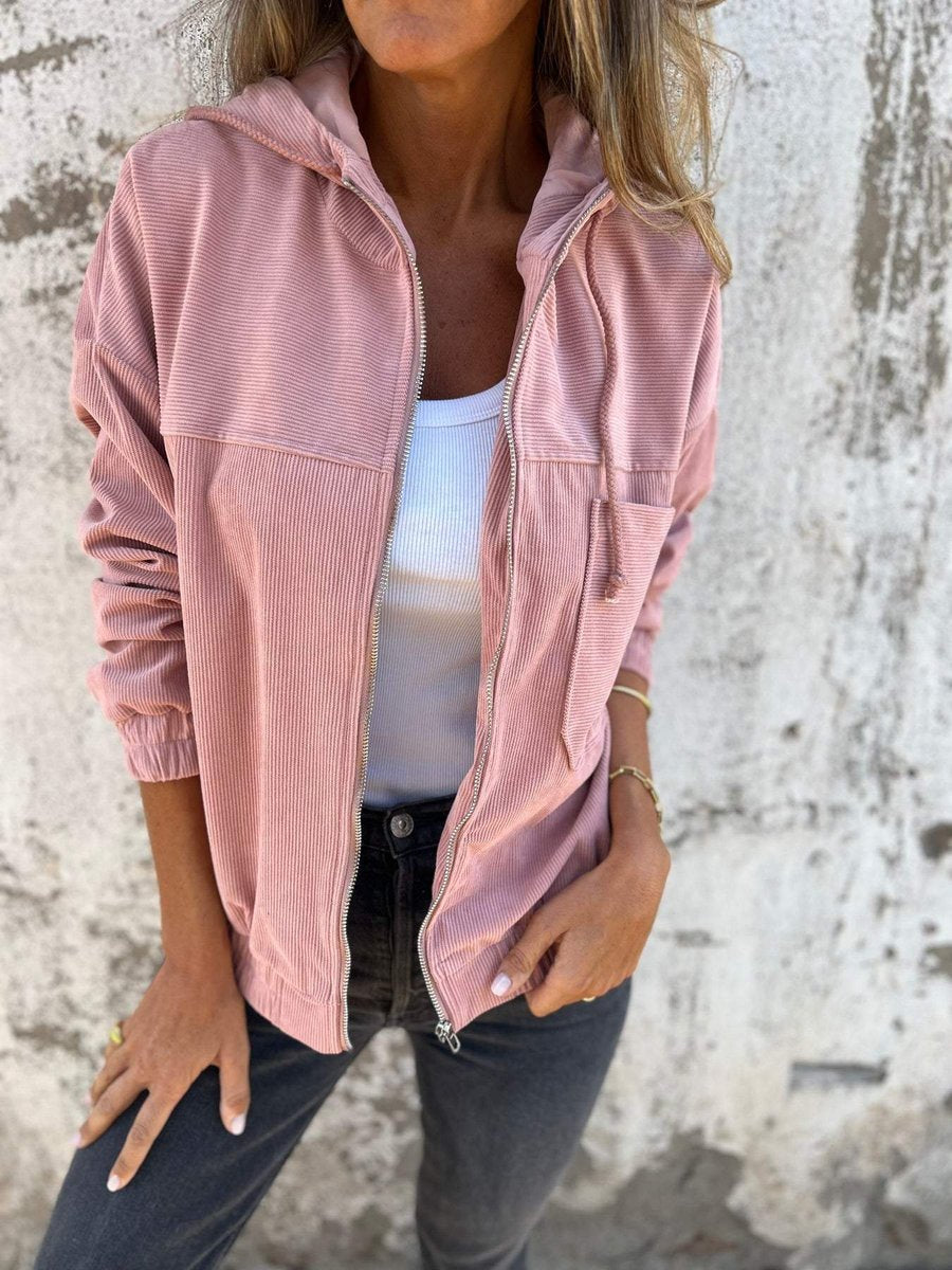 Elena | Women's Corduroy Hooded Jacket