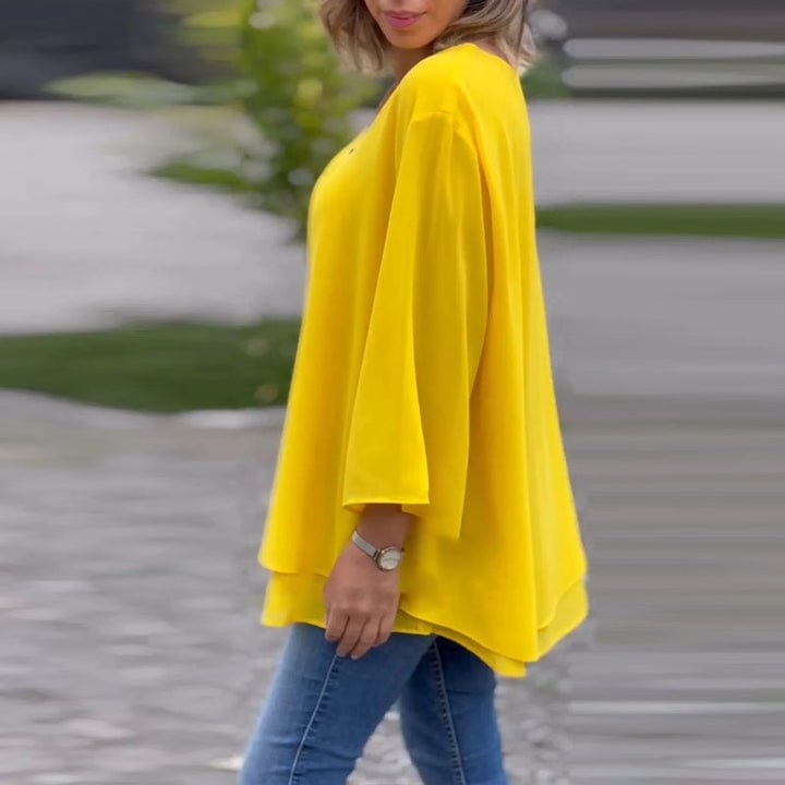 Lorelai | Chiffon Zipper Blouse