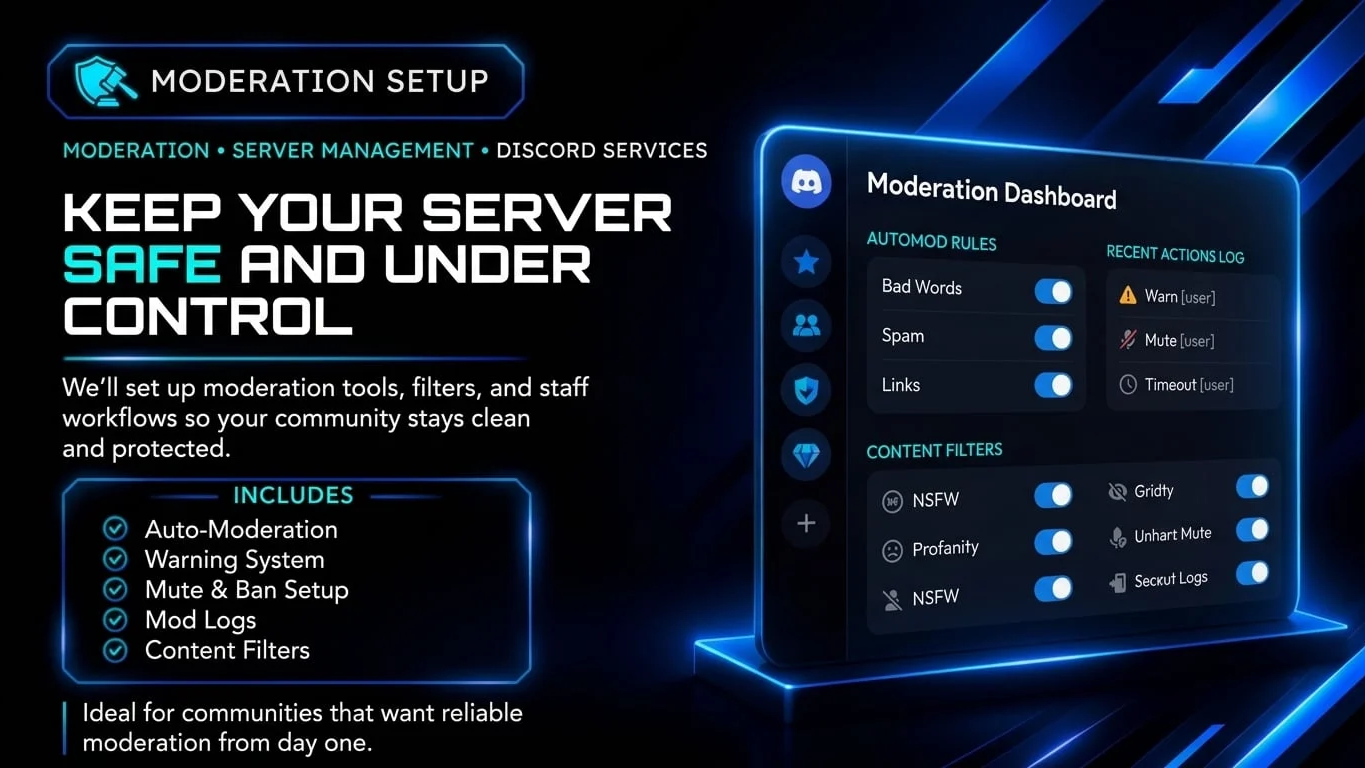 Moderation Setup