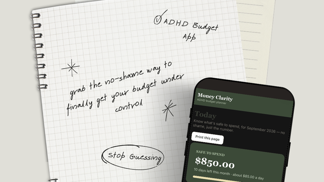 Money Clarity — ADHD Budget Planner