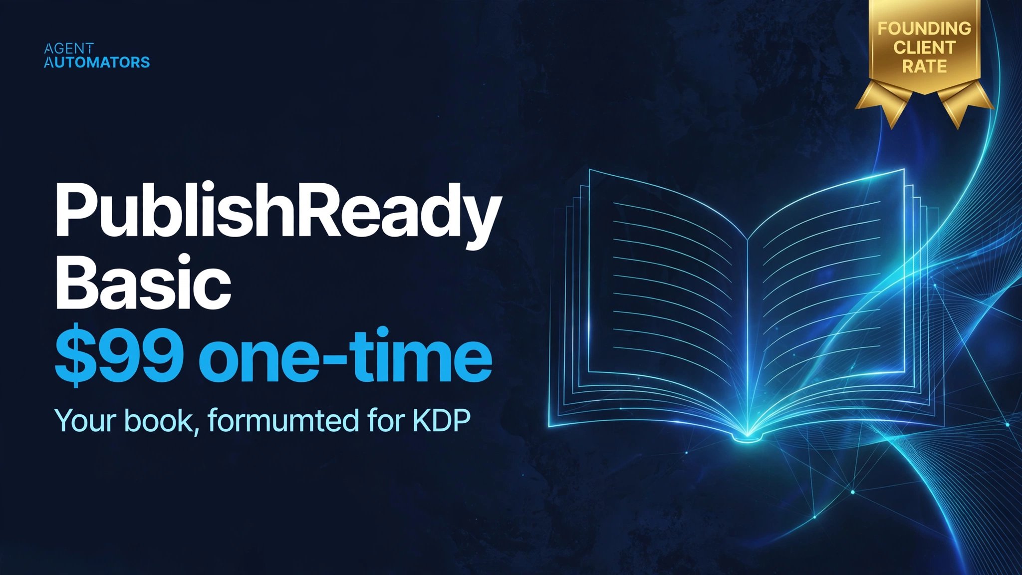 PublishReady: Done-For-You KDP Formatting — Basic Publish (Founding Client Rate)
