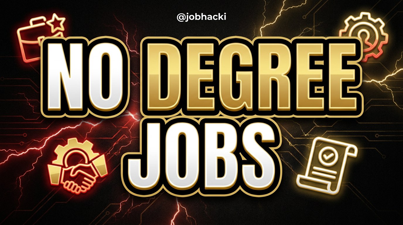 No Degree Jobs: The 2026 Guide to Real Roles, Pay & How to Get (Free Playbook)