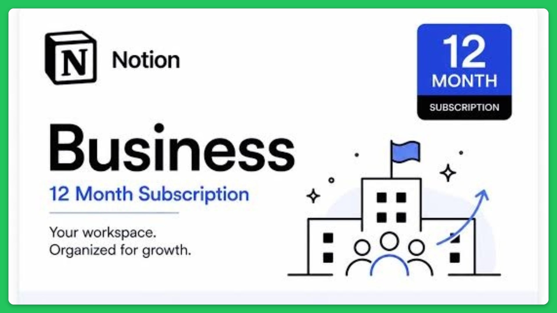 Notion Business 12 Month Subscription Redeem Coupon | 90% Discount Offer