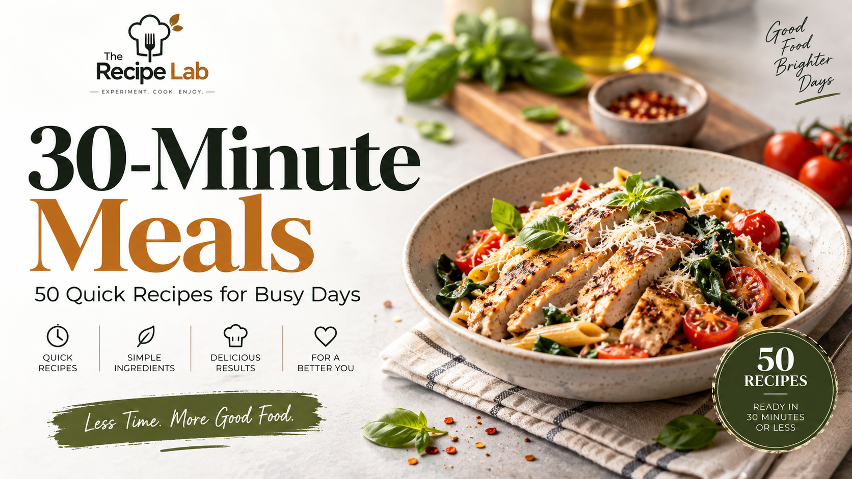 30-Minute Meals: 50 Quick Recipes for Busy Days