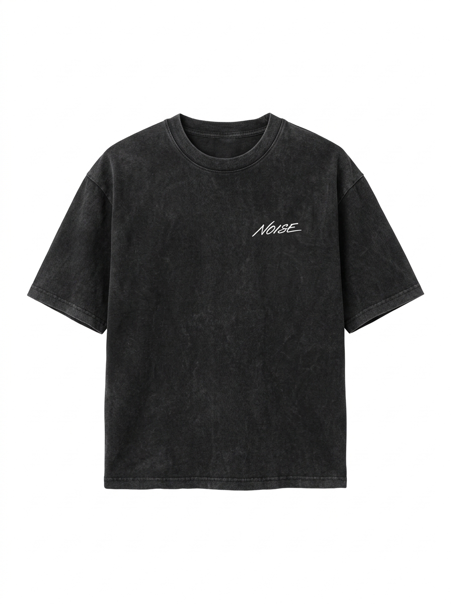 Boxy Tee — Washed Black