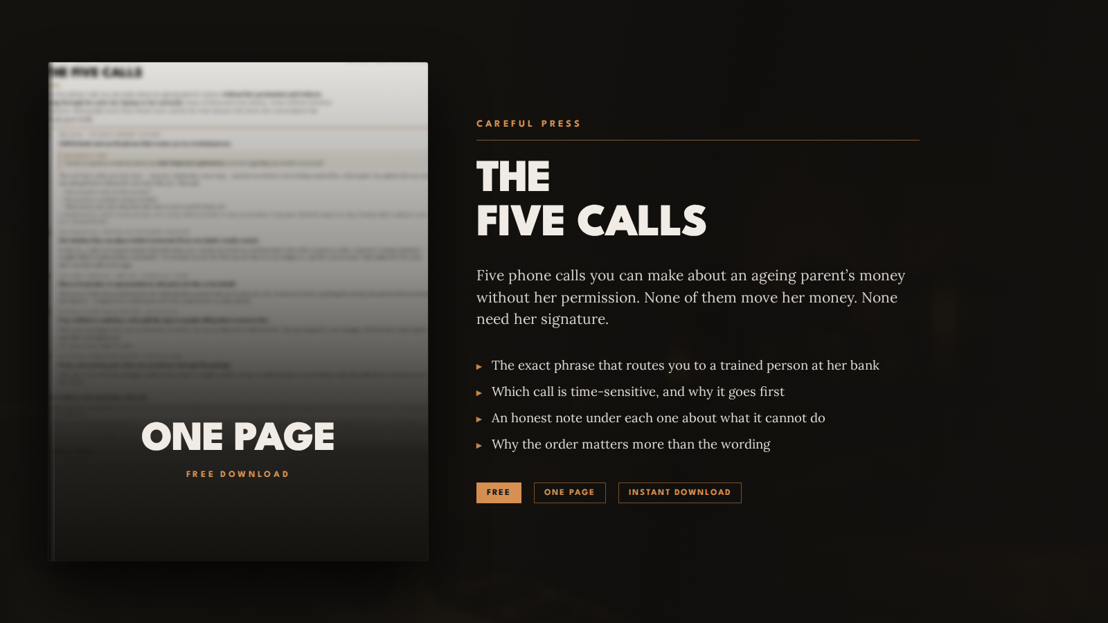 The Five Calls