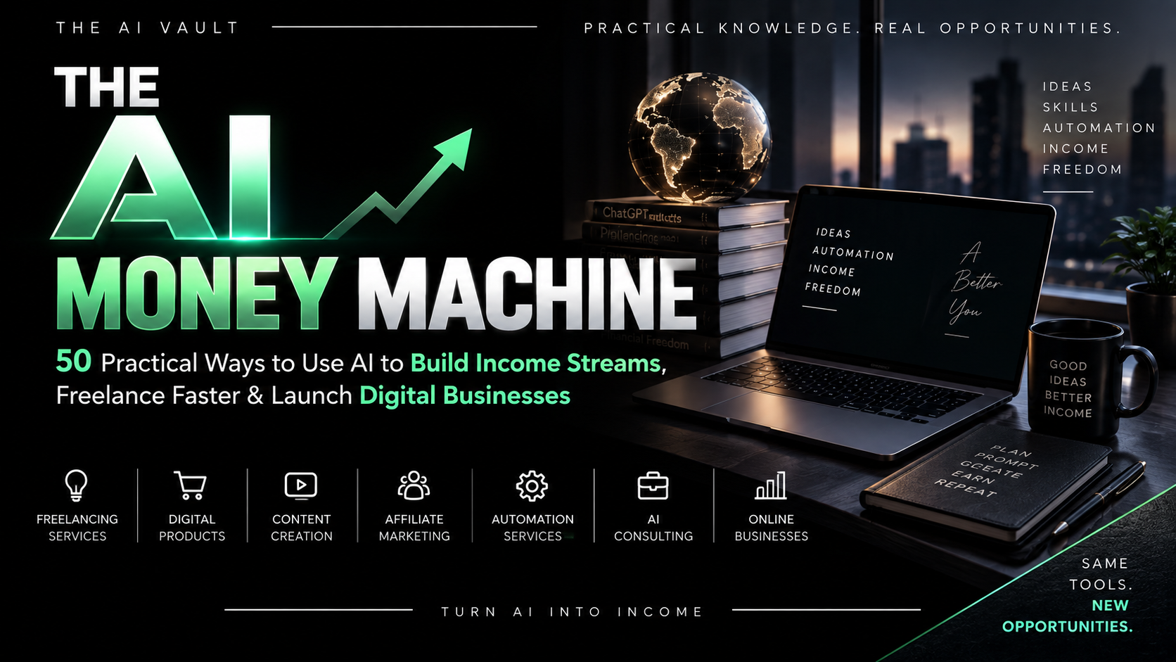 The AI Money Machine: 50 Practical Income Streams