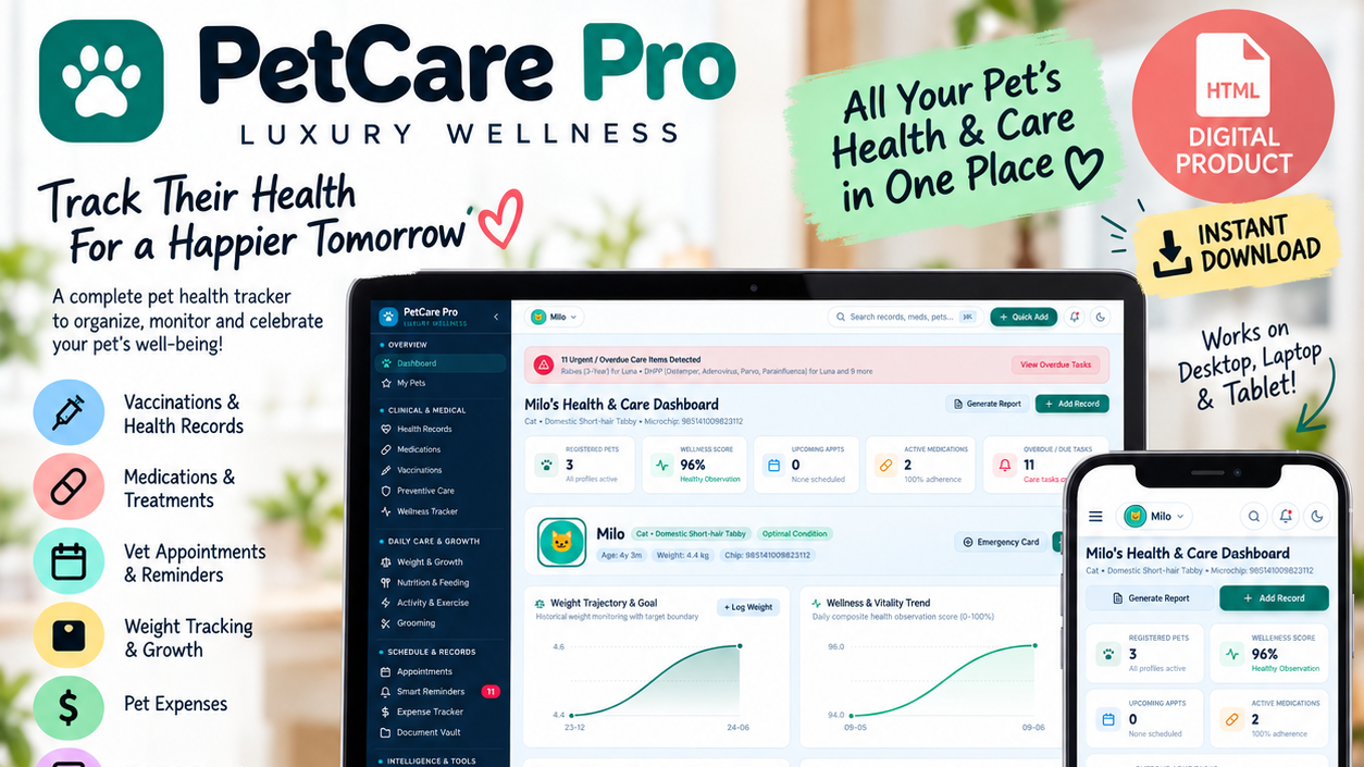 Pet Health Tracker WebApp 