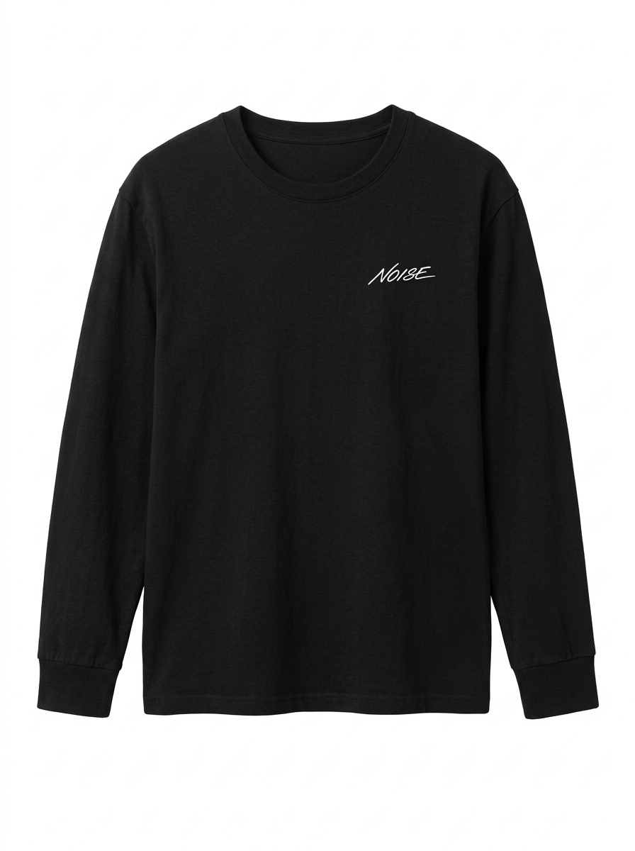 Long-Sleeve Essential Tee — Black