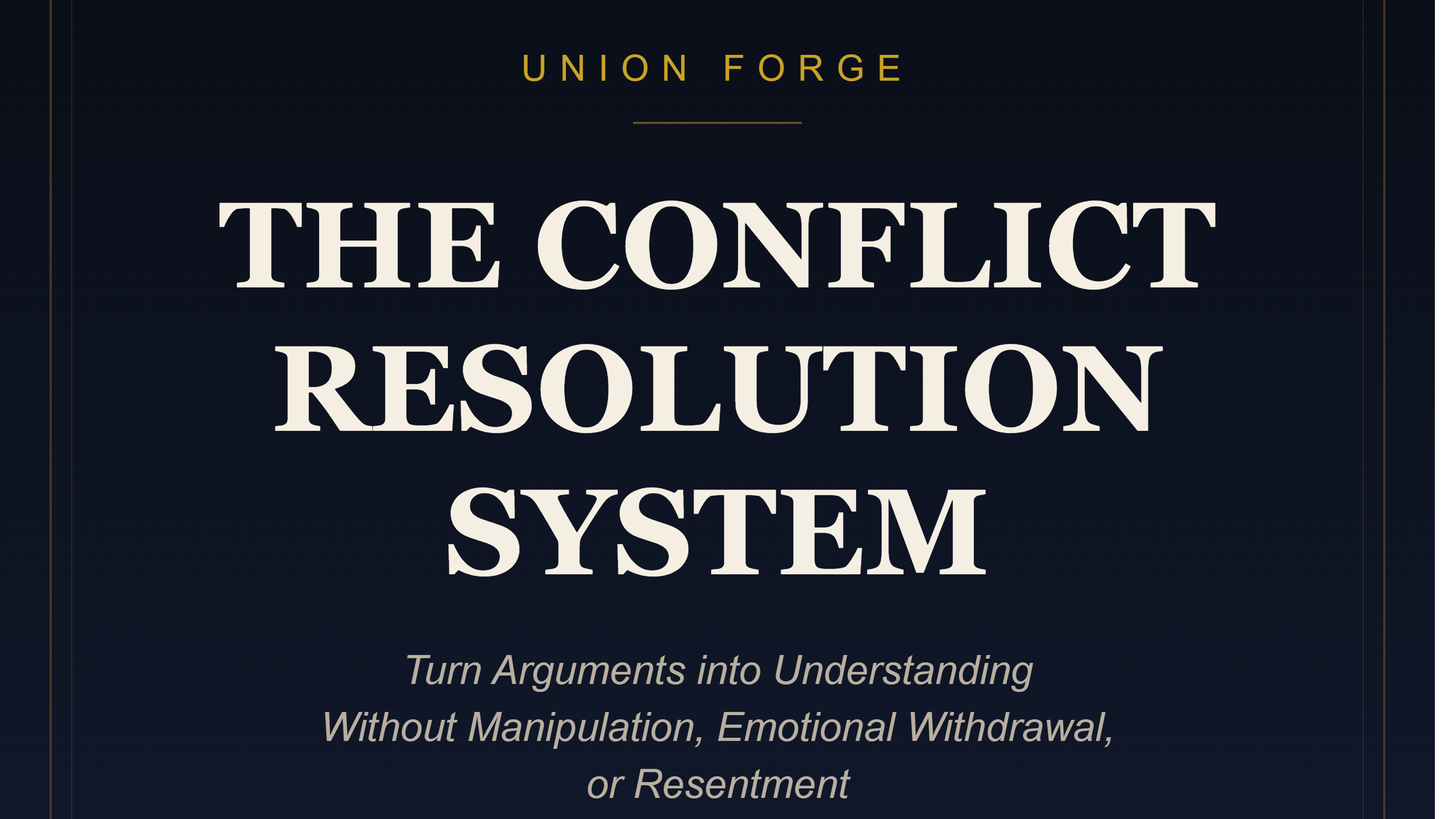The Conflict Resolution System