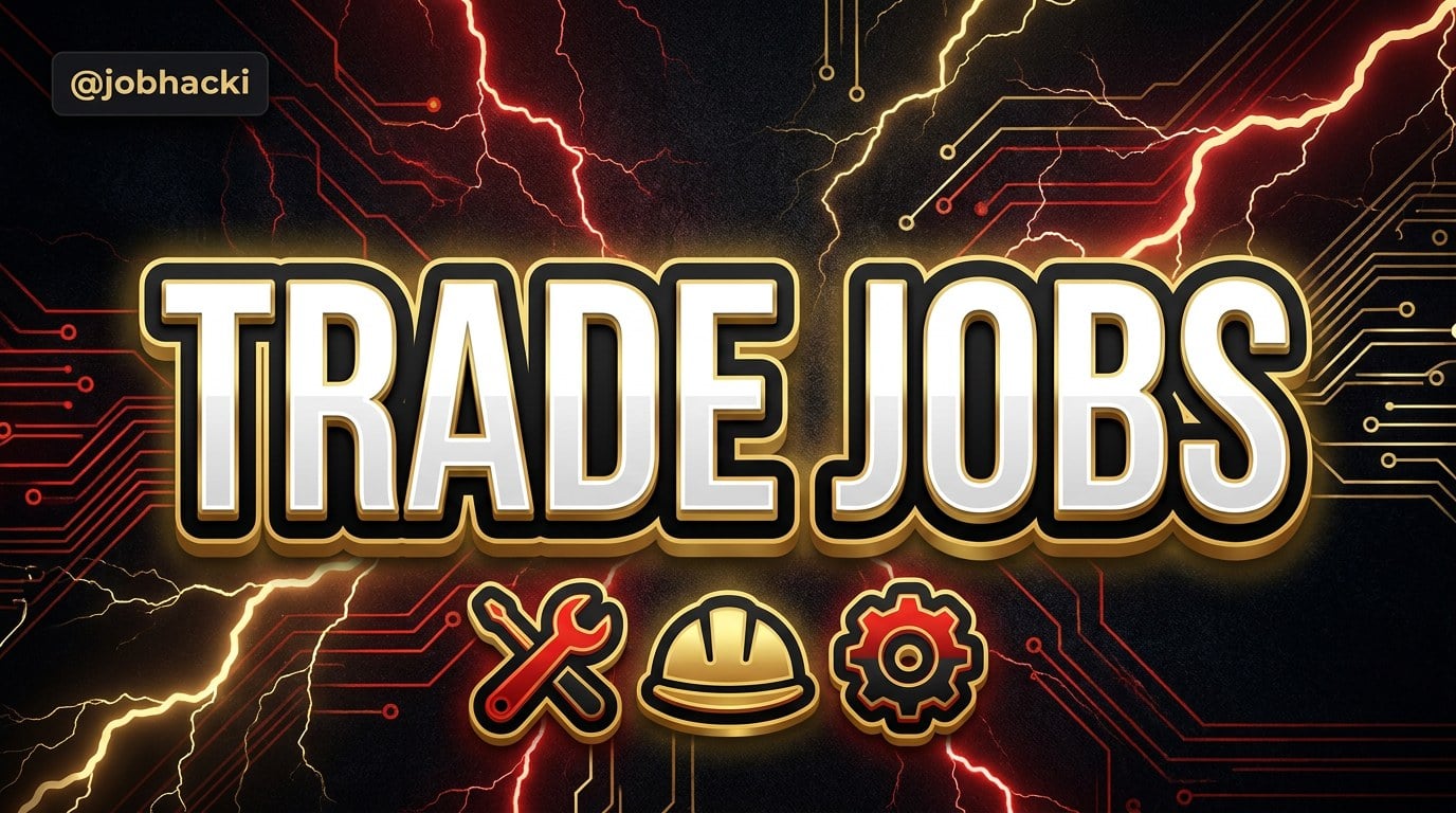 Trade Jobs: The Real List, Pay, and How to Get Hired (Free Playbook)