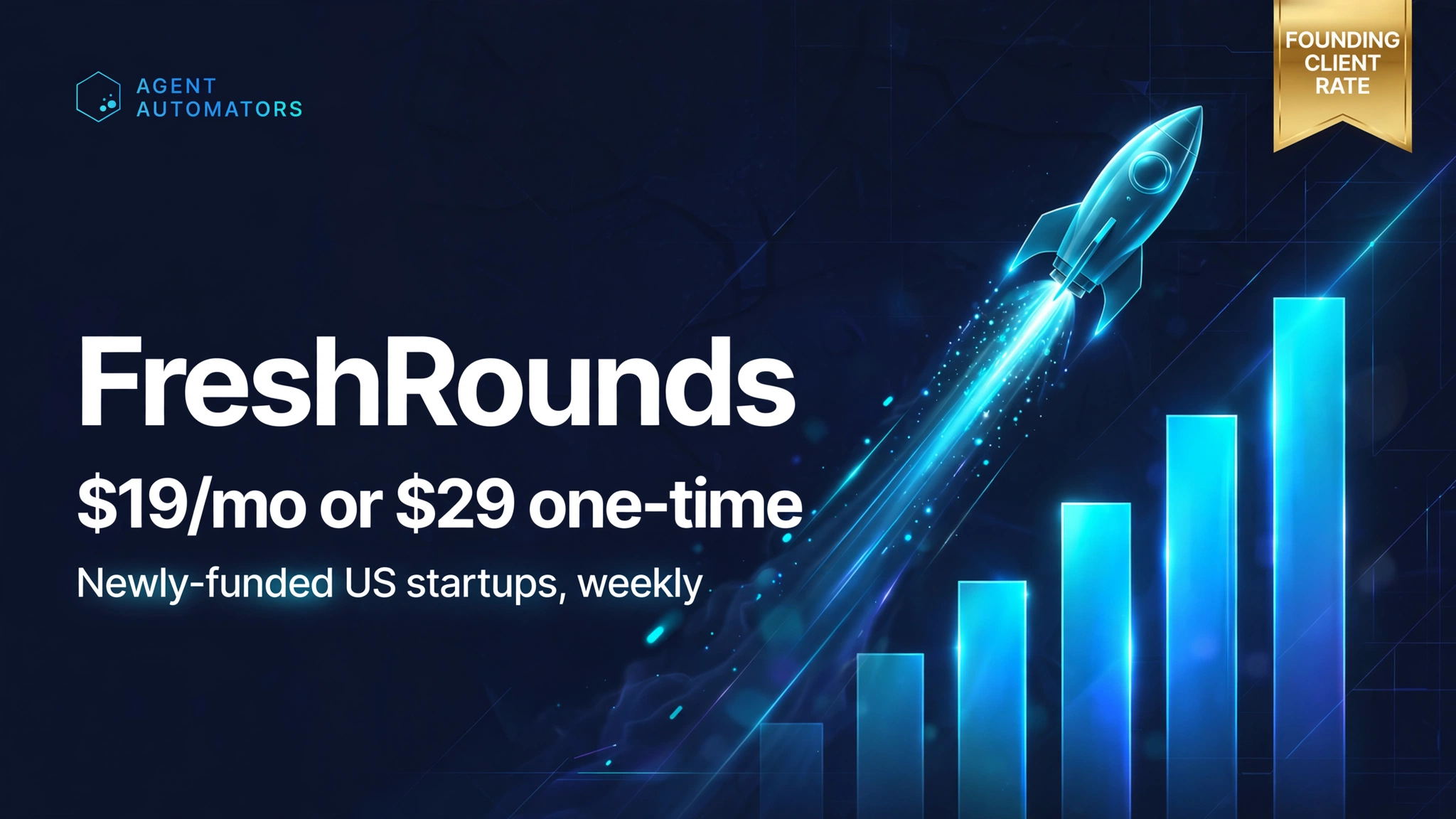 FreshRounds — Weekly Newly-Funded US Startups (Founding Subscriber)