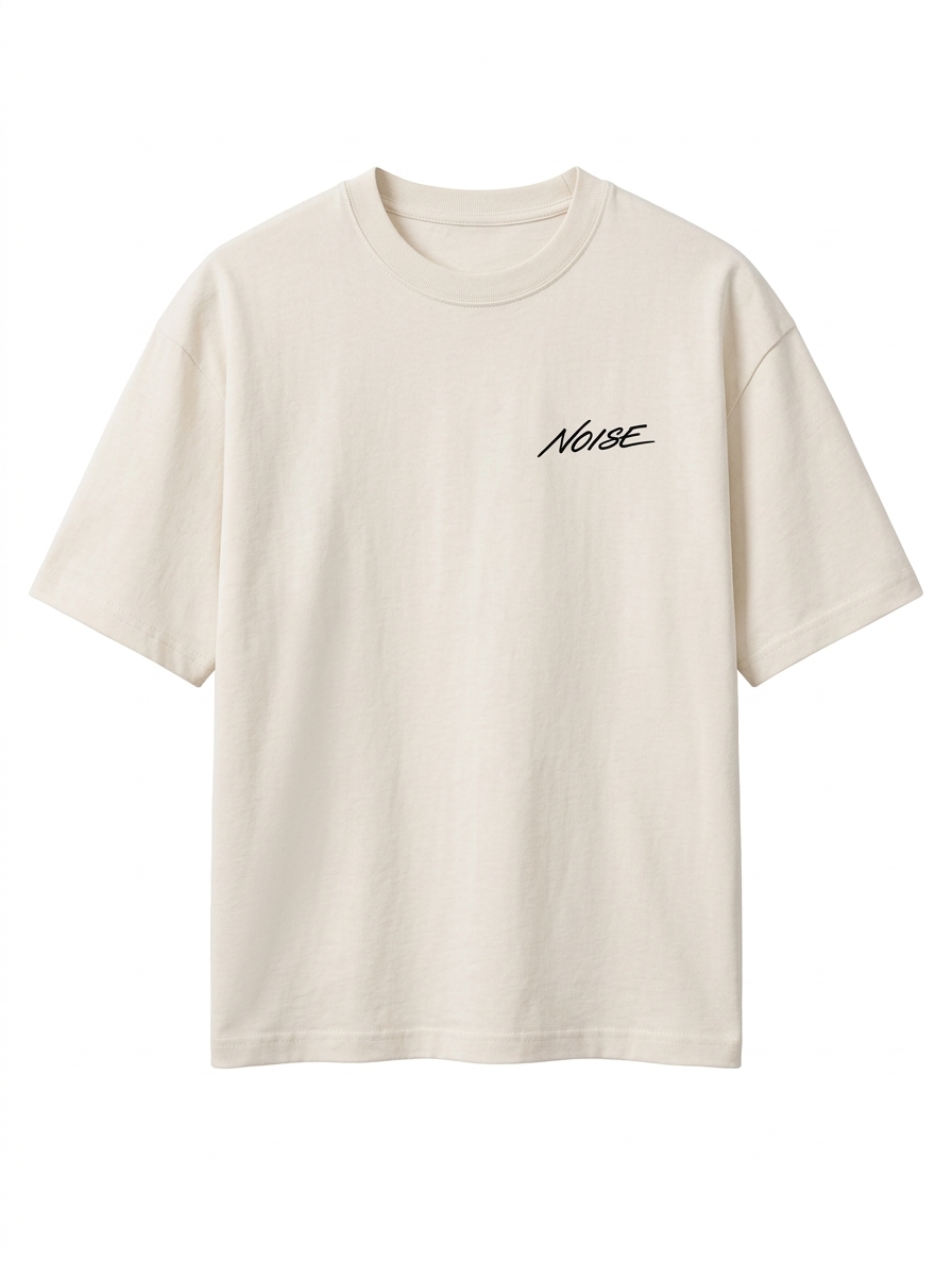 Relaxed Fit Tee — Cream