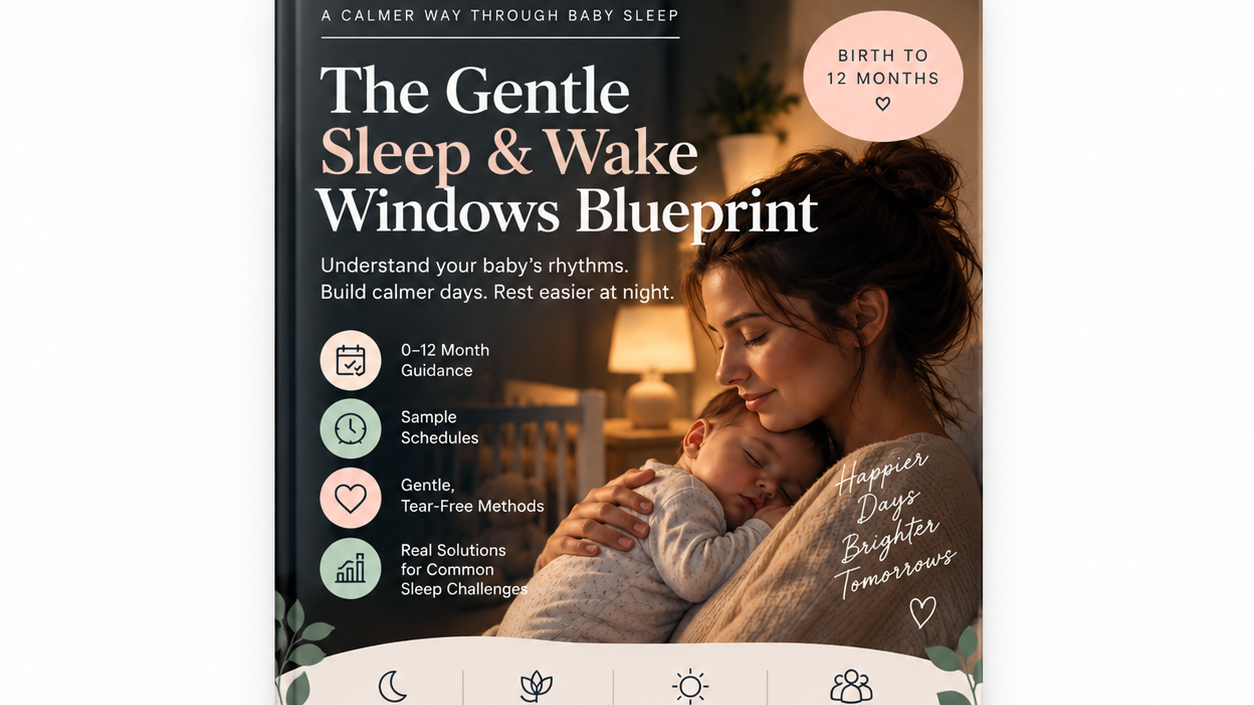 The Gentle Sleep & Wake Windows Blueprint (Birth to 12 Months)   