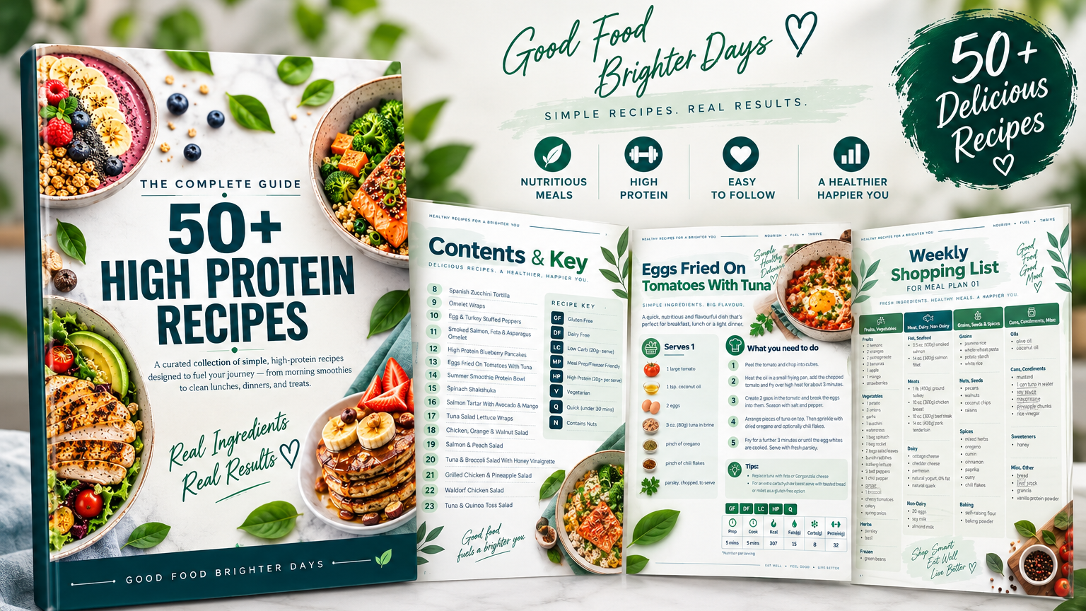 50+ High Protein Recipes
