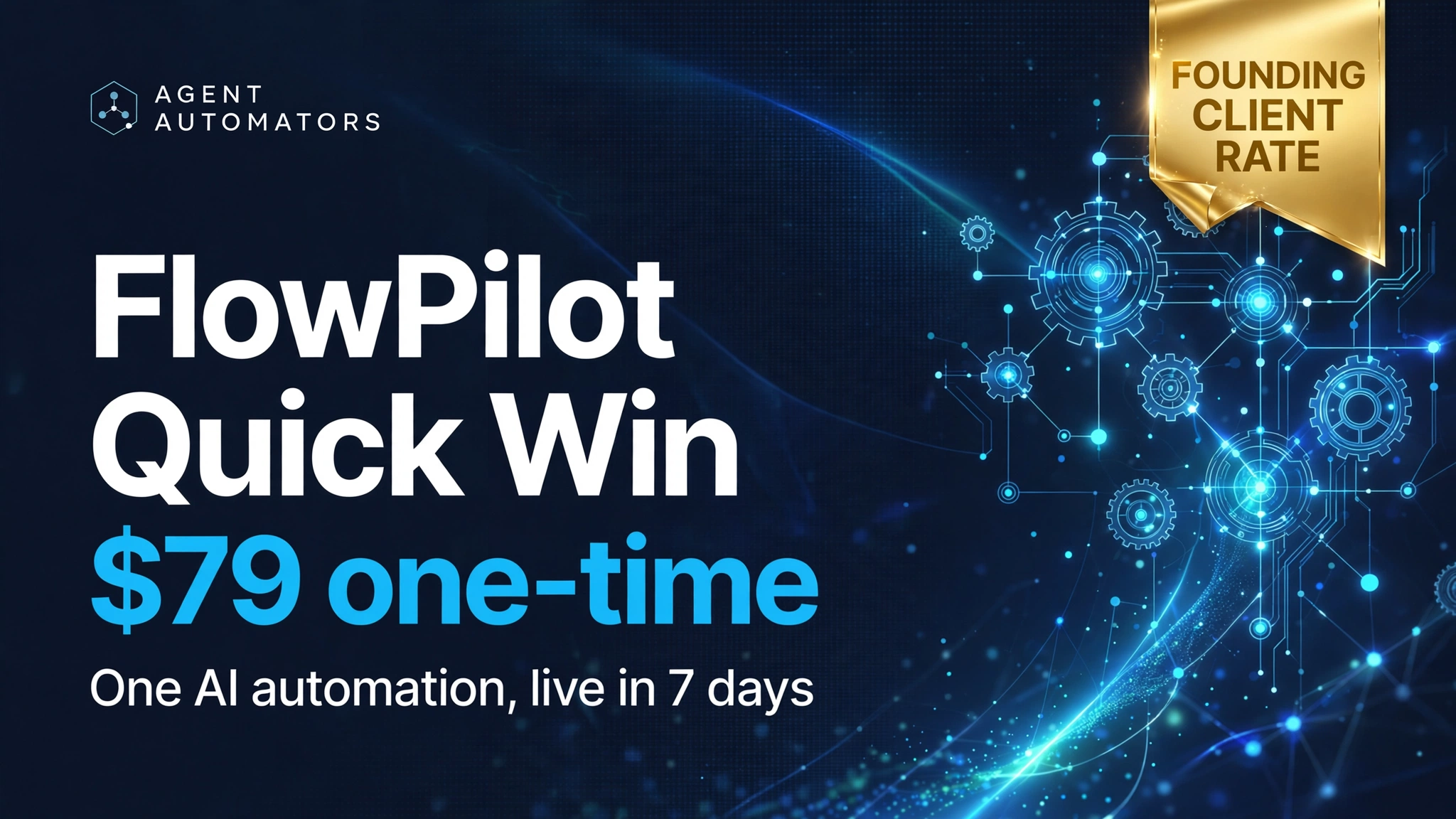 FlowPilot Automation — Quick Win ($79 Founding Client)