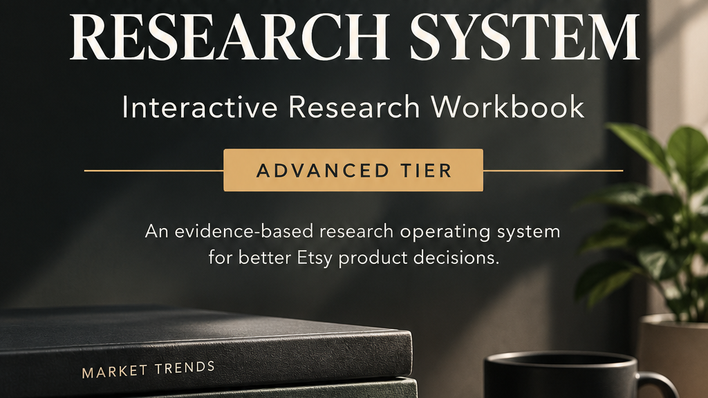 Etsy Product & Niche Research System