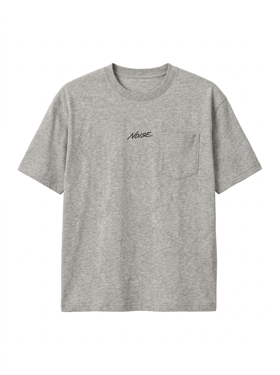 Premium Pocket Tee — Heather Gray