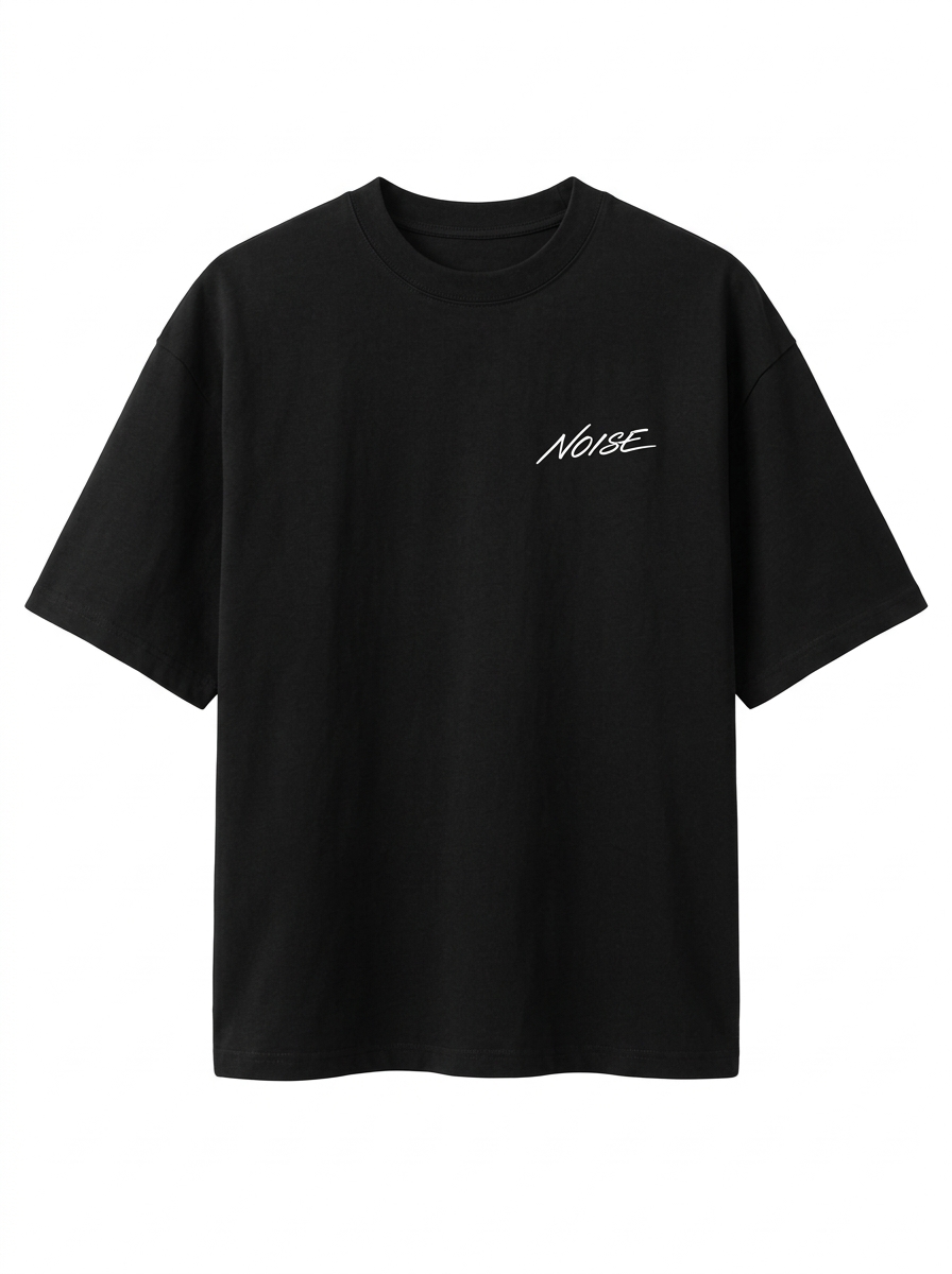 Heavyweight Oversized Tee — Black