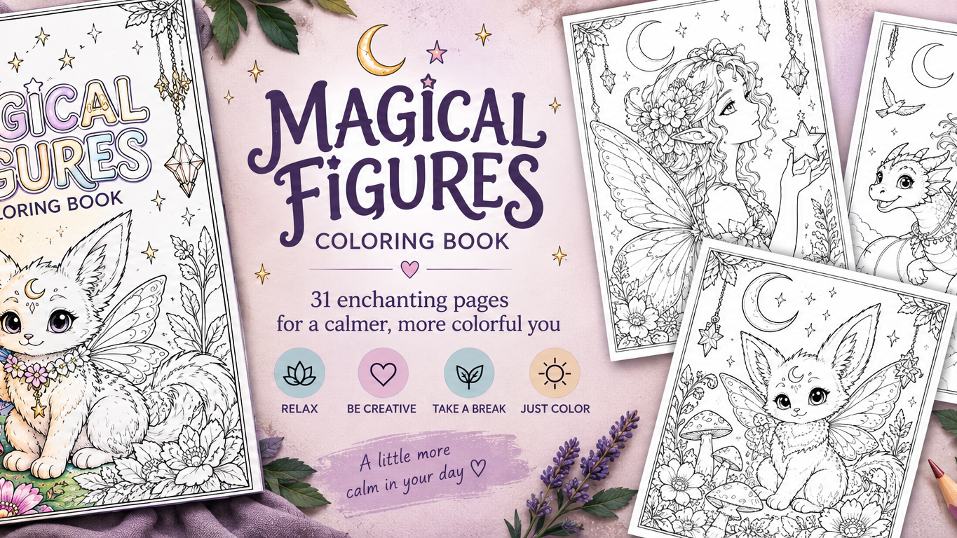 Magical Characters: A Mindful Coloring Book