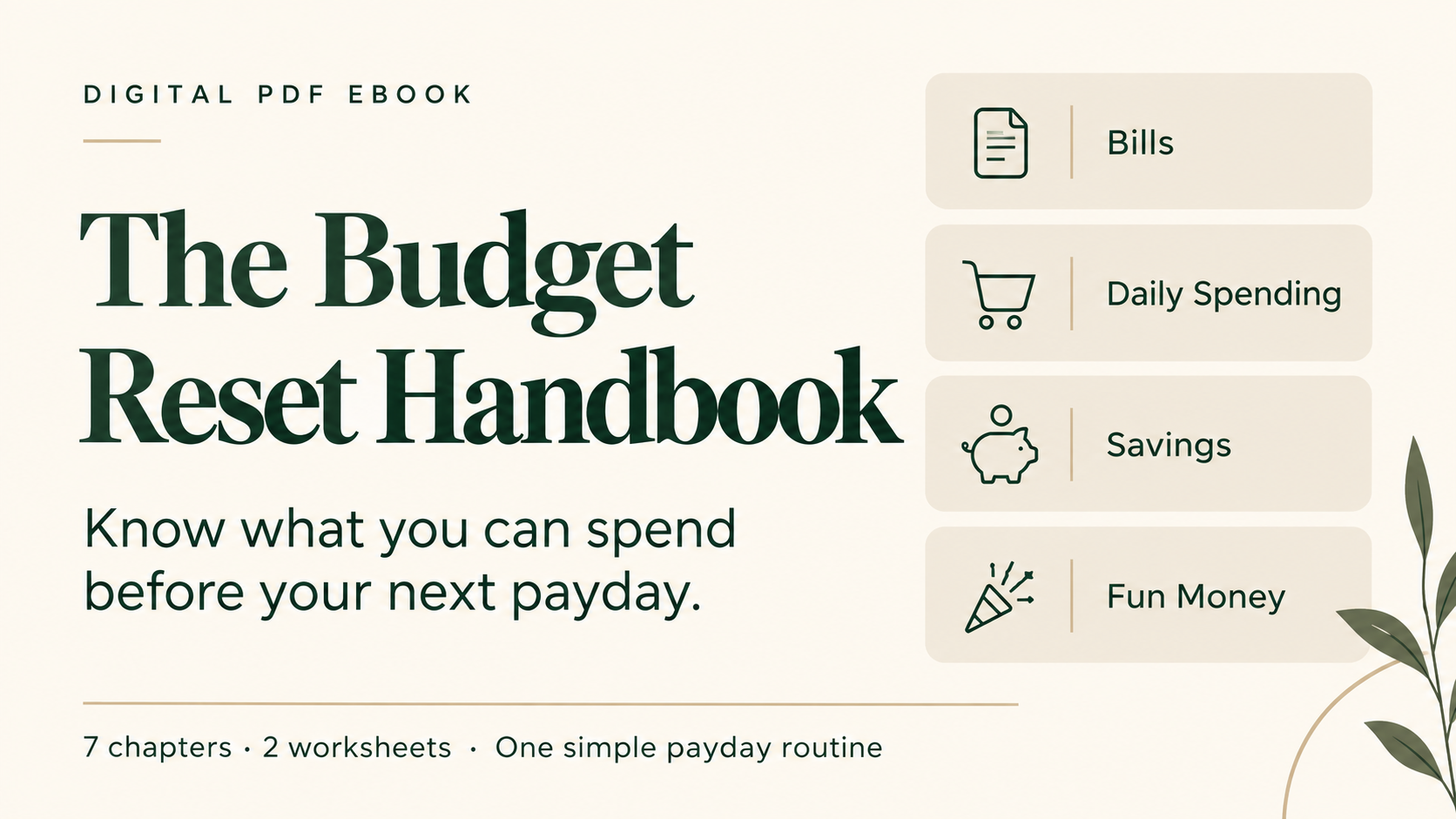 The Budget Reset Handbook