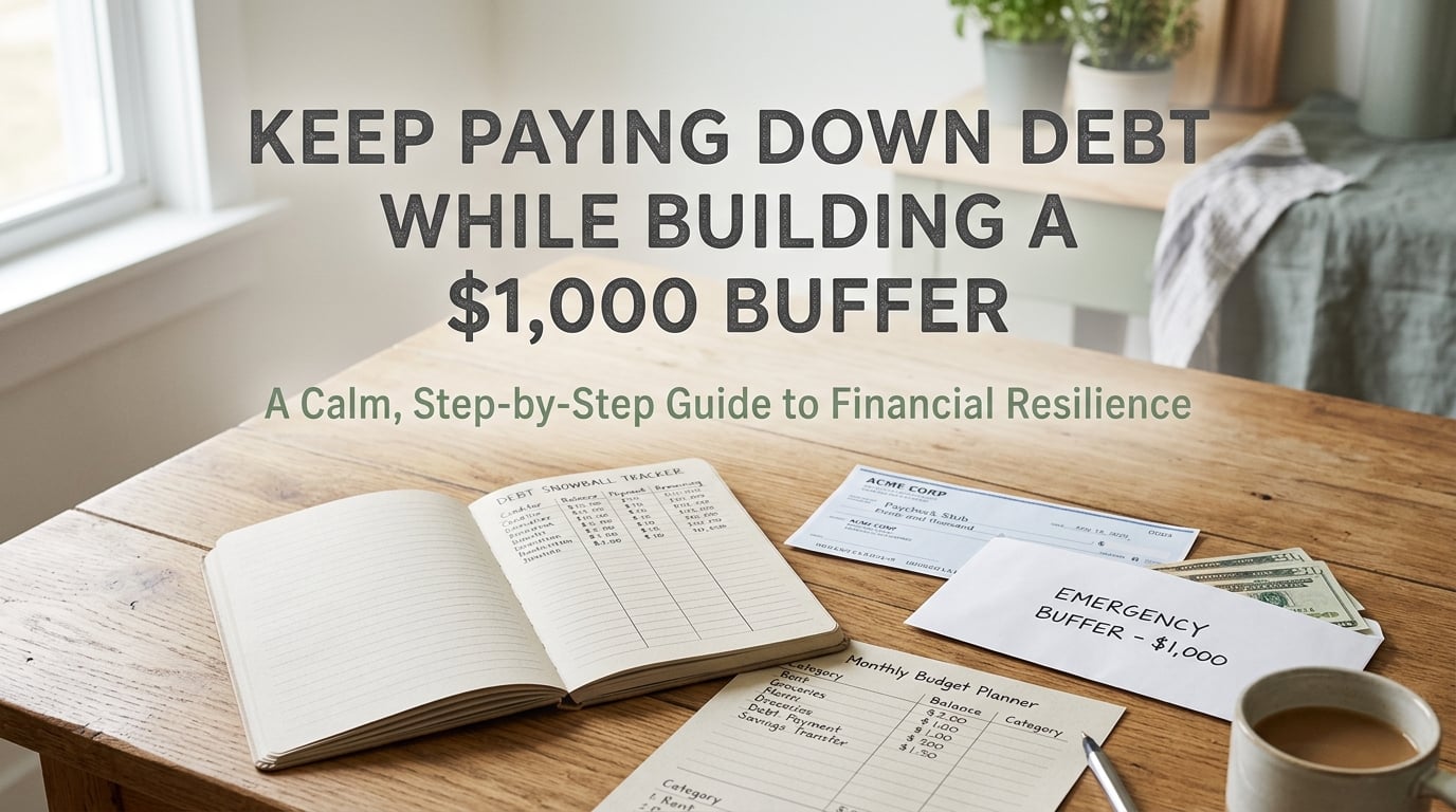 Keep Paying Down Debt While Building a $1,000 Buffer