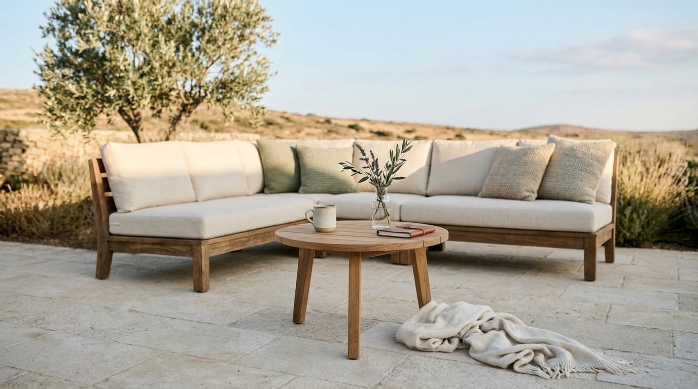 Round Teak Coffee Table
