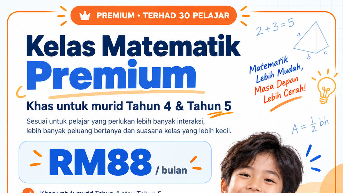 Kelas Matematik Premium Tahun 5