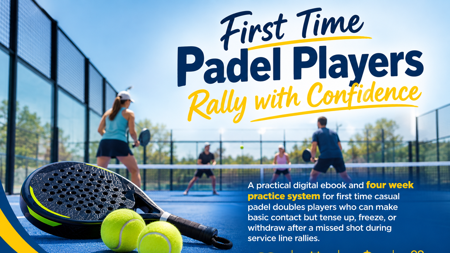 First Time Padel Players Rally with Confidence