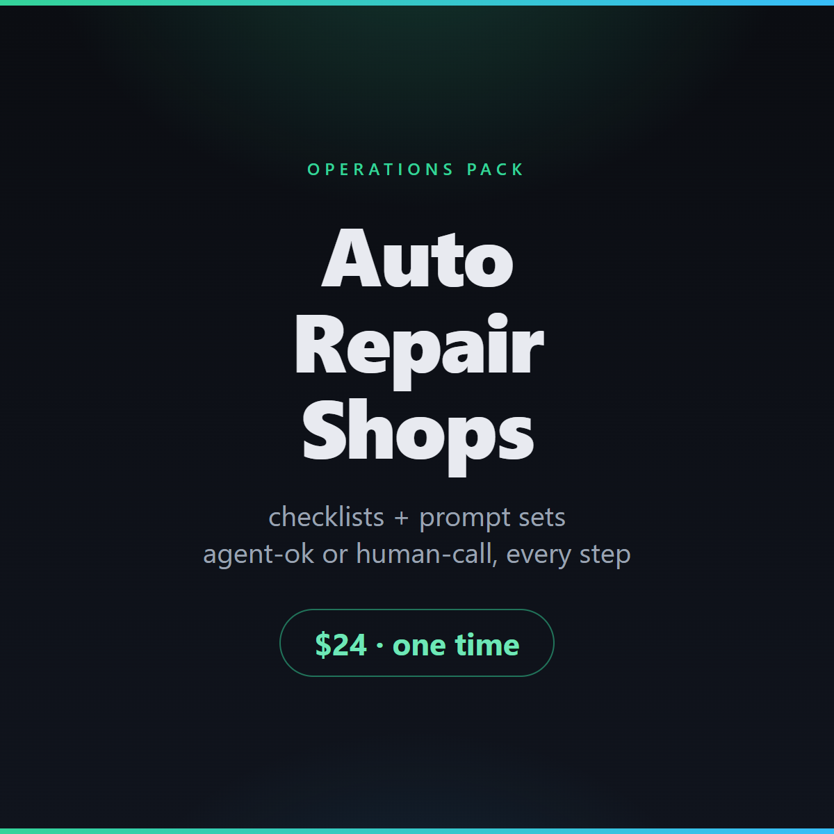 Auto Repair Shop Ops Bundle