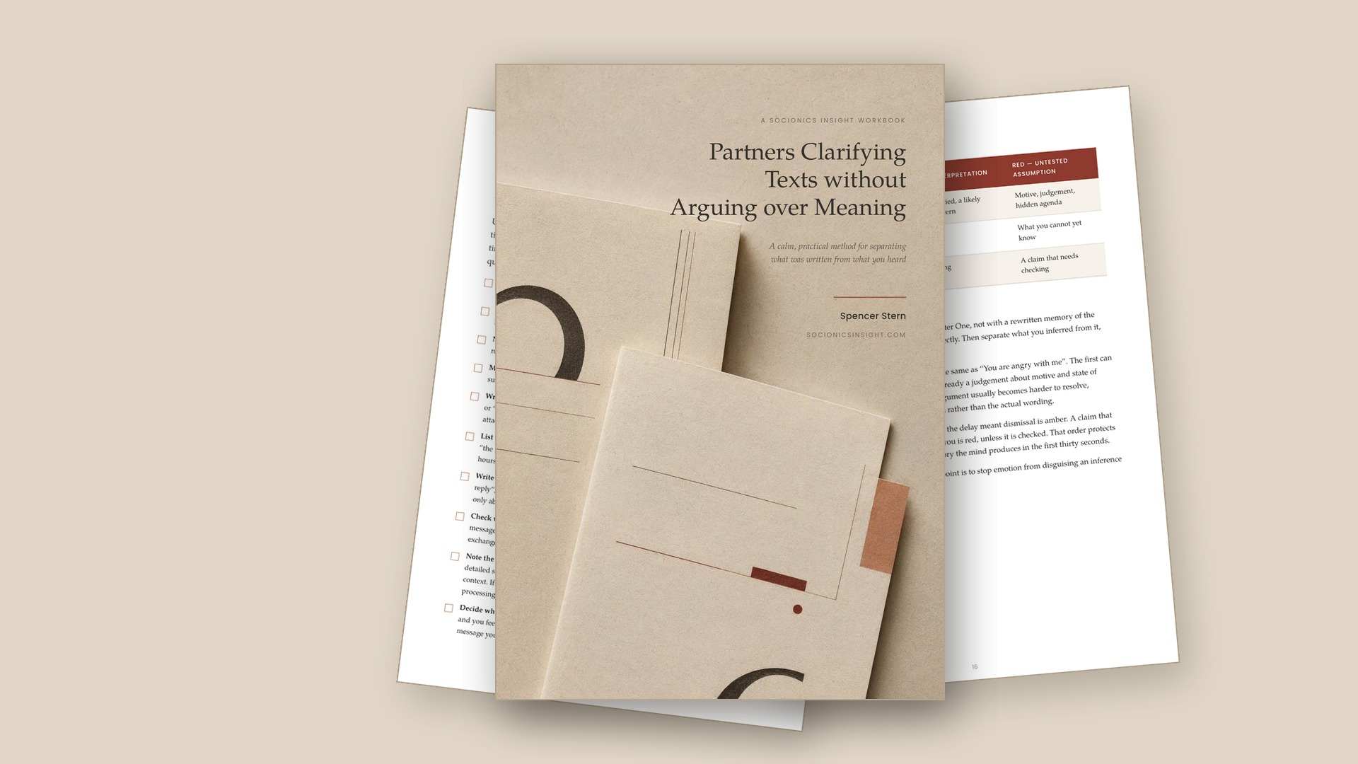 Partners Clarifying Texts without Arguing over Meaning
