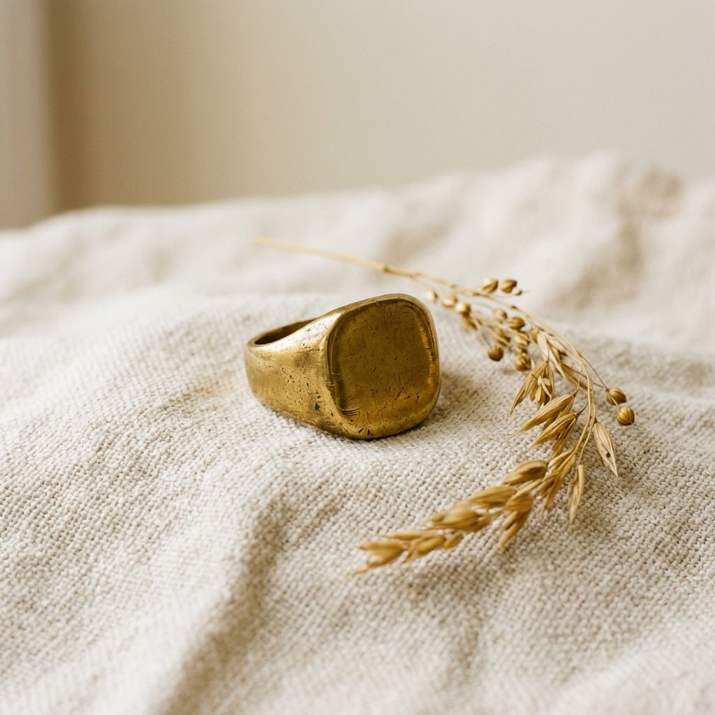 Brass Signet Ring