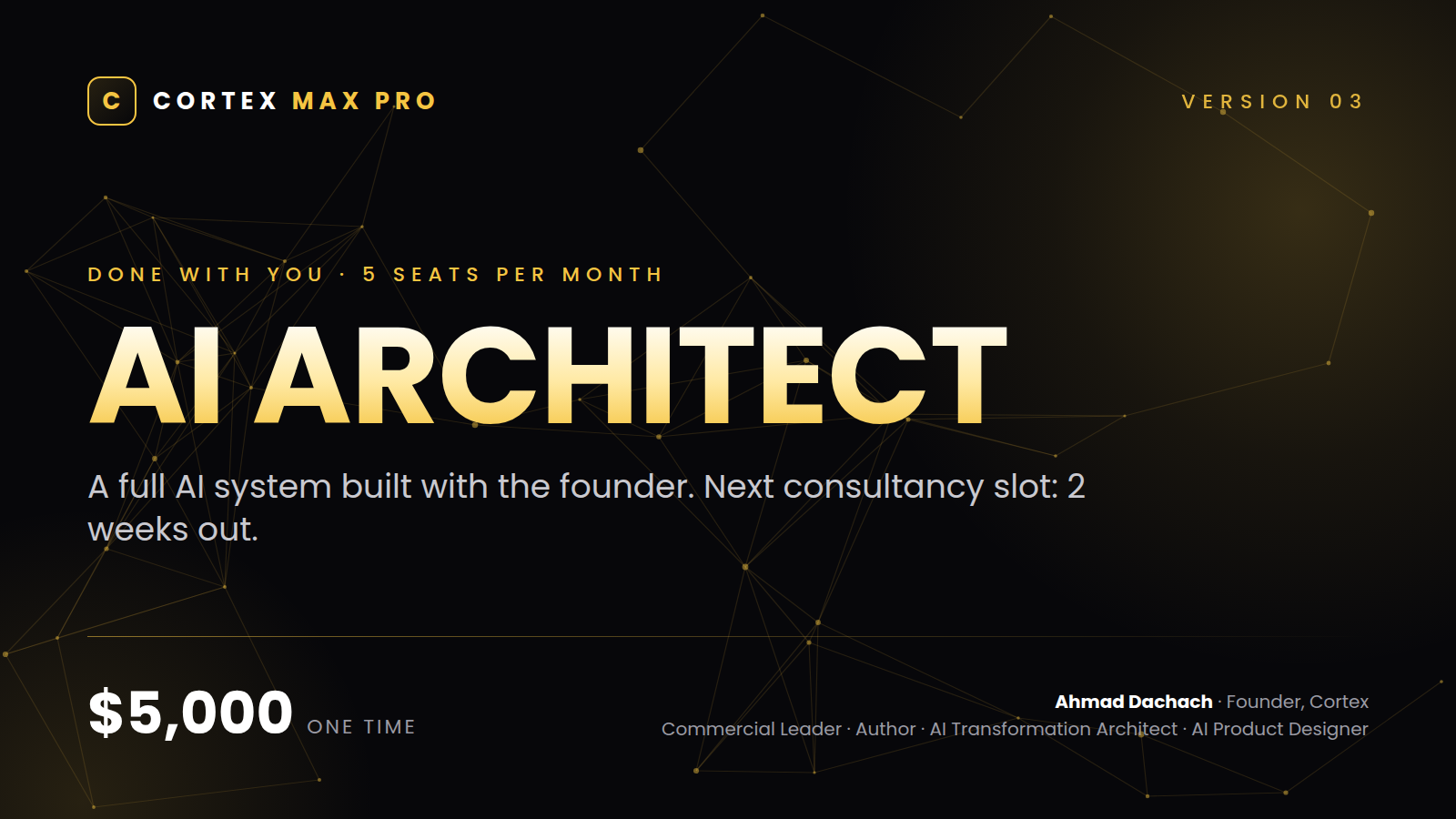 Cortex Max Pro: AI Architect | A Full AI System Built for Your Business