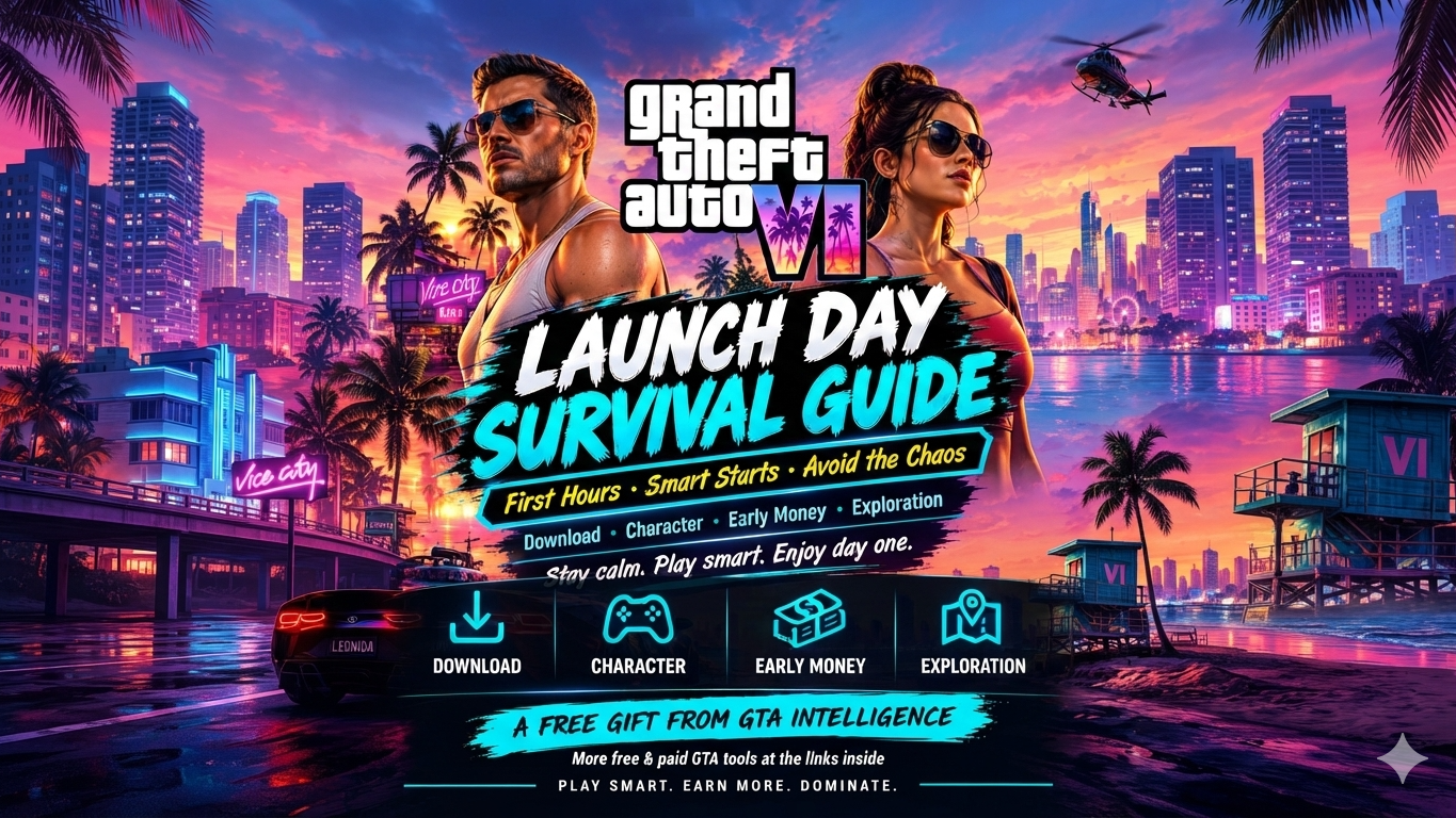 GTA 6 LAUNCH DAY SURVIVAL GUIDE — FREE GUIDE