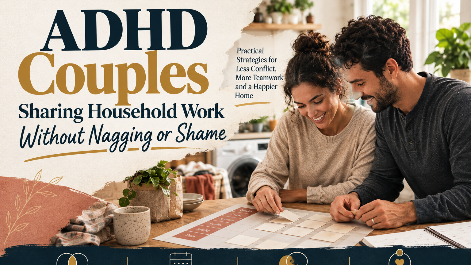 ADHD Couples Sharing Household Work Without Nagging or Shame