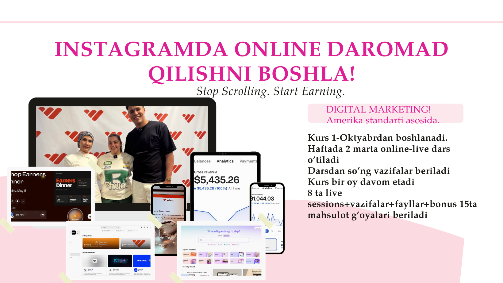 $0 dan Birinchi Sotuvgacha: Digital Marketing!
