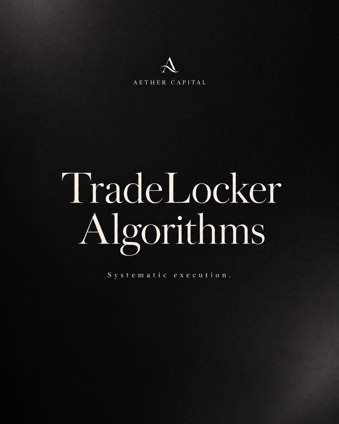 TradeLocker Algorithms